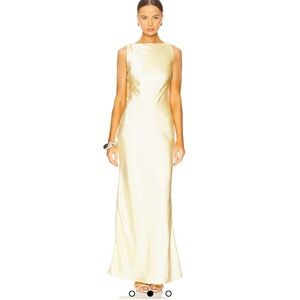 Elegant lemon Sleeveless Dress